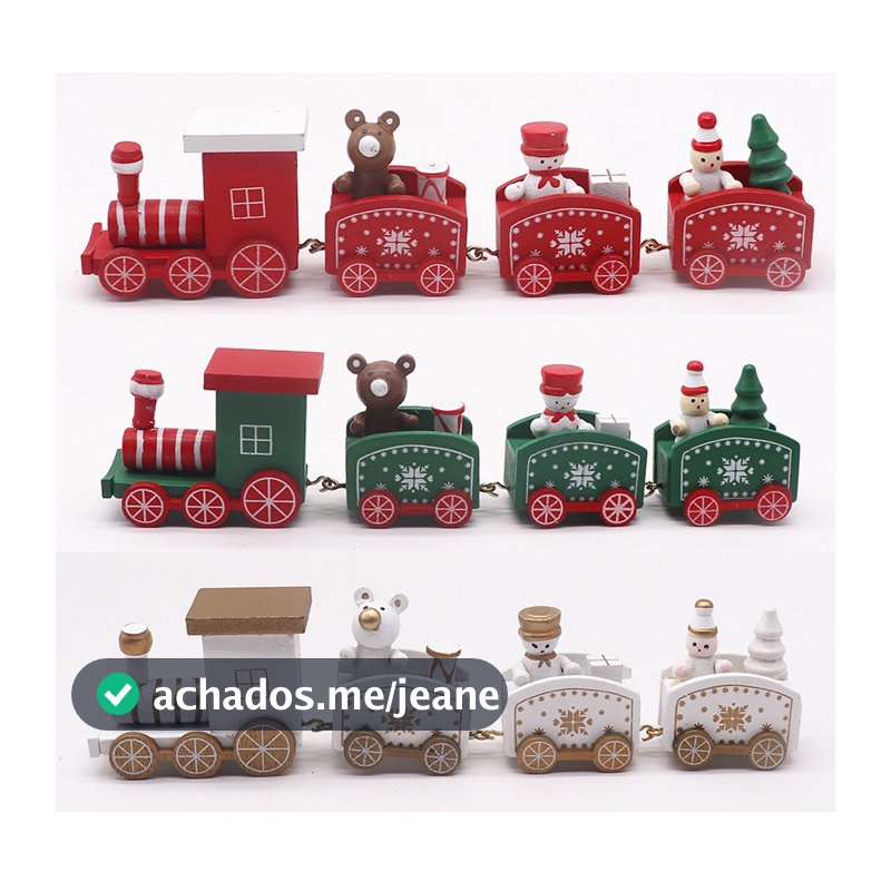 [Spot] Decoração De Bolo De Natal De 4 Seções , Trem , Velho , Boneco De Neve Pequeno , Para Assar