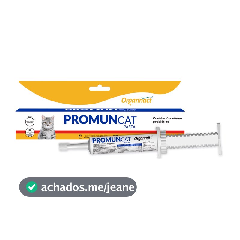 Suplemento Para Gatos Aumenta Imunidade Promun Cat Pasta 30g