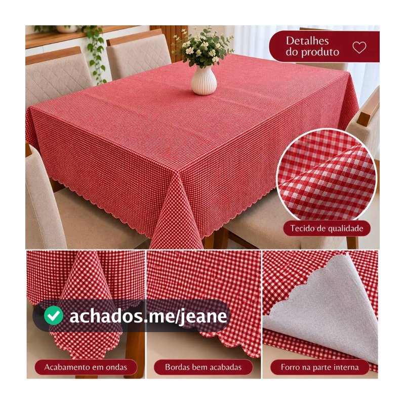 Toalha de mesa  6 cadeiras retangular, para usar em mesa de casa,  mesa de restaurante, aniversario, bar, área gourmet