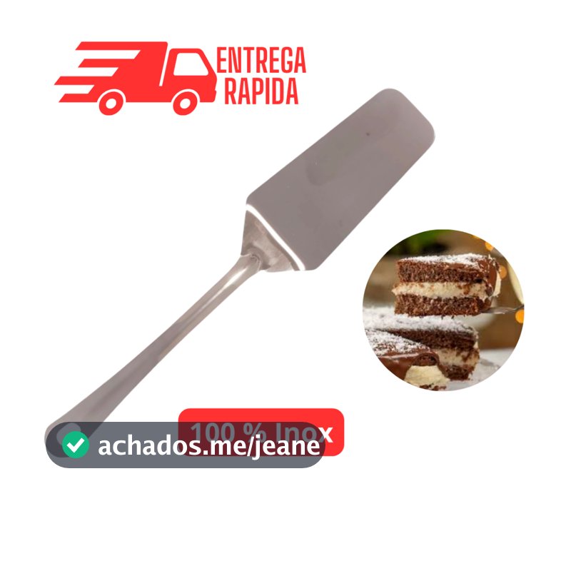Espátula Utensílio de Cozinha em Aço Inox para Bolo Pudim e Doces Utensílios de Cozinha