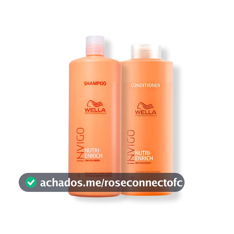 Kit Wella - Shampoo 1L e Condicionador 1L Enrich