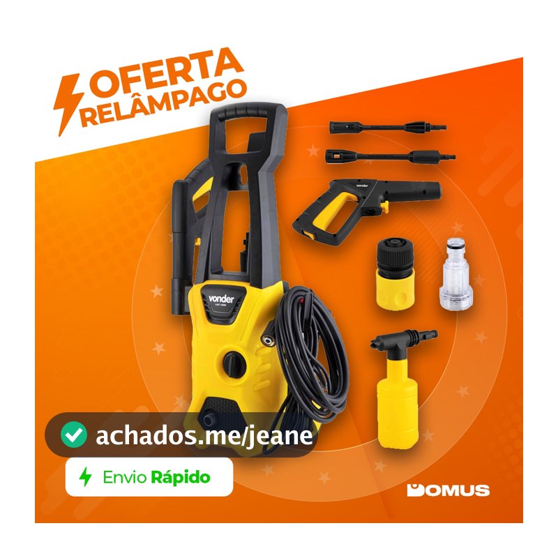 Lavadora De Alta Pressão LAV 1600, 1.600 lbf/pol² Lavadora Vap Vonder