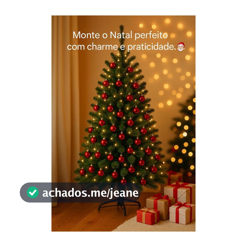Arvore Natal Artificial Verde 180 210 240cm Decoração Festiva Natalina Efeito Realista