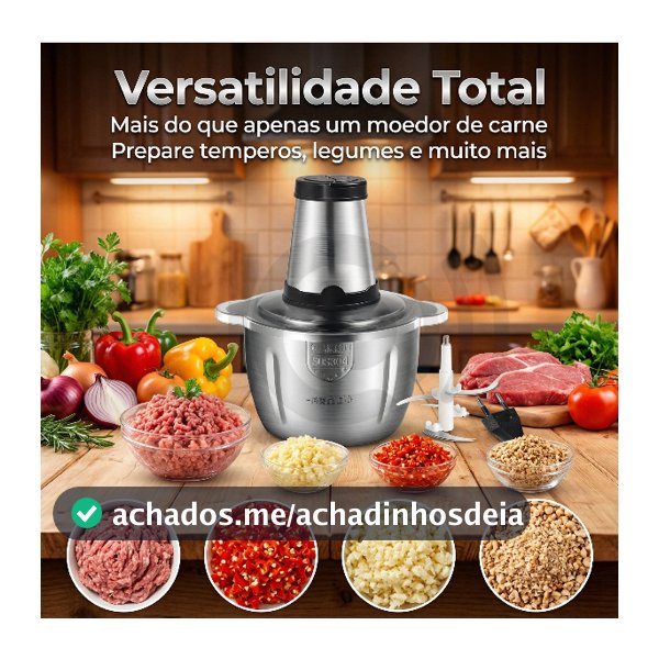 3L Picador De Alimentos COM ALÇA 110V/220V Moedor De Carne Elétrica Processador Cozinha Casa