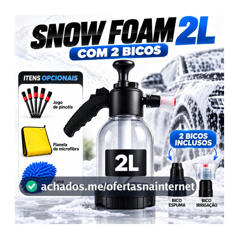 Snow Foam Puverizador Para Lavagem Automotiva Limpeza De Carro Moto Detalhamento