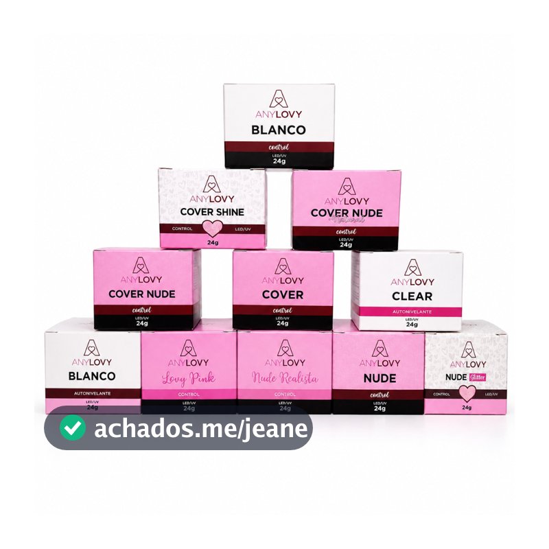 Gel AnyLovy - 24g Construtor Alongamento Unha Postiça Acrigel