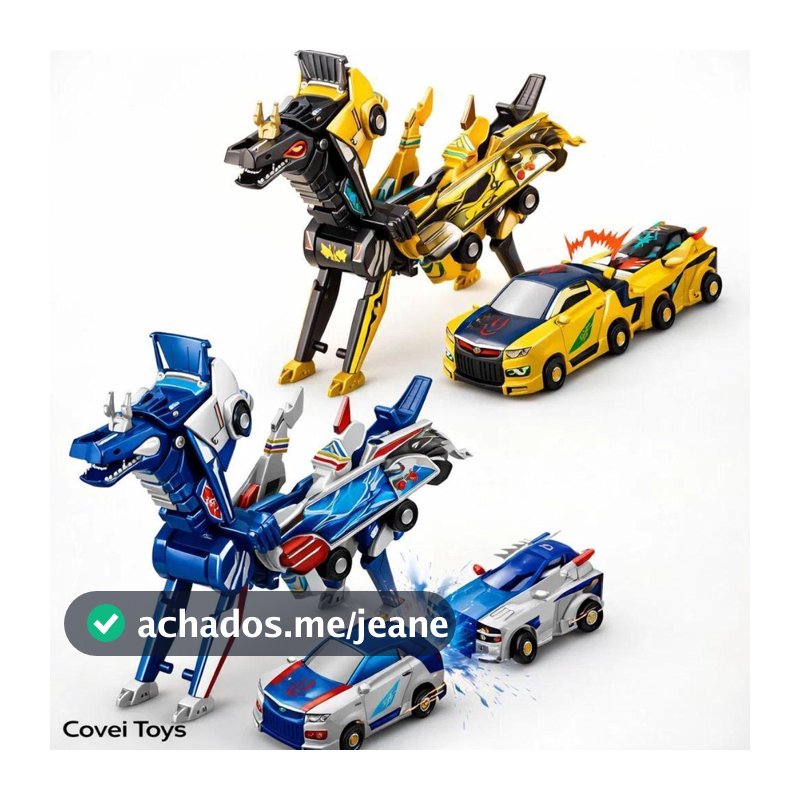 Carrinho De Dinossauro Magnético 2 Em 1 Presente Menino Menina Transformável Automática Por Colisão