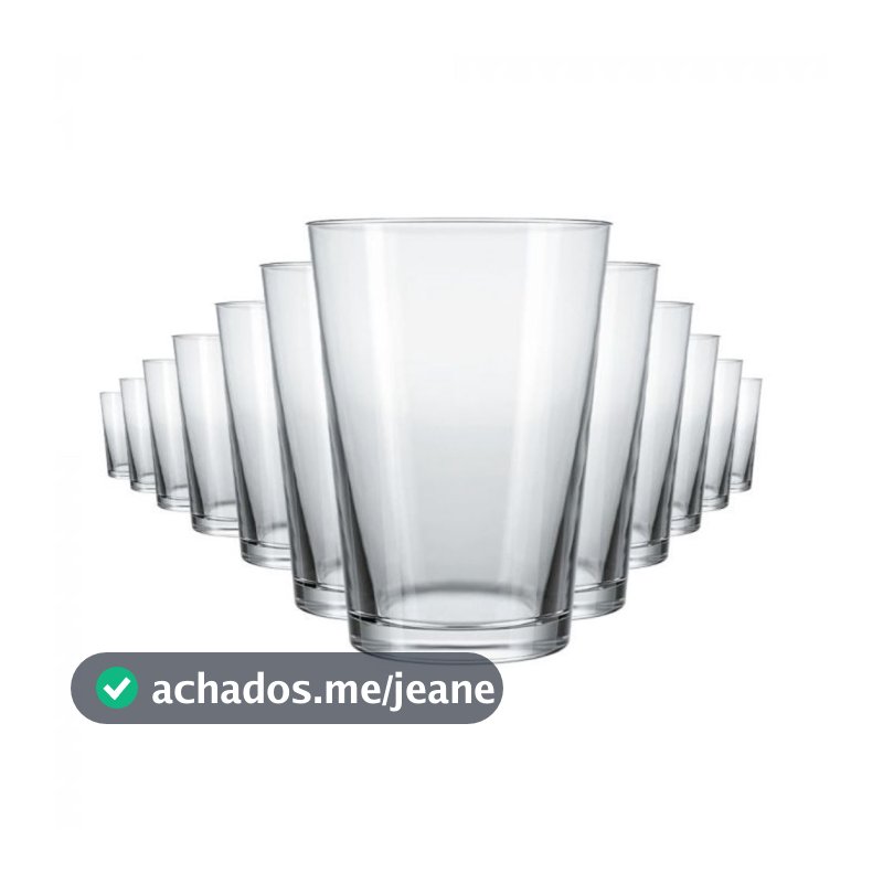 Jogo 12 Unidades Copo Caldereta Clássico Cerveja - 300Ml - 7001 - Nadir