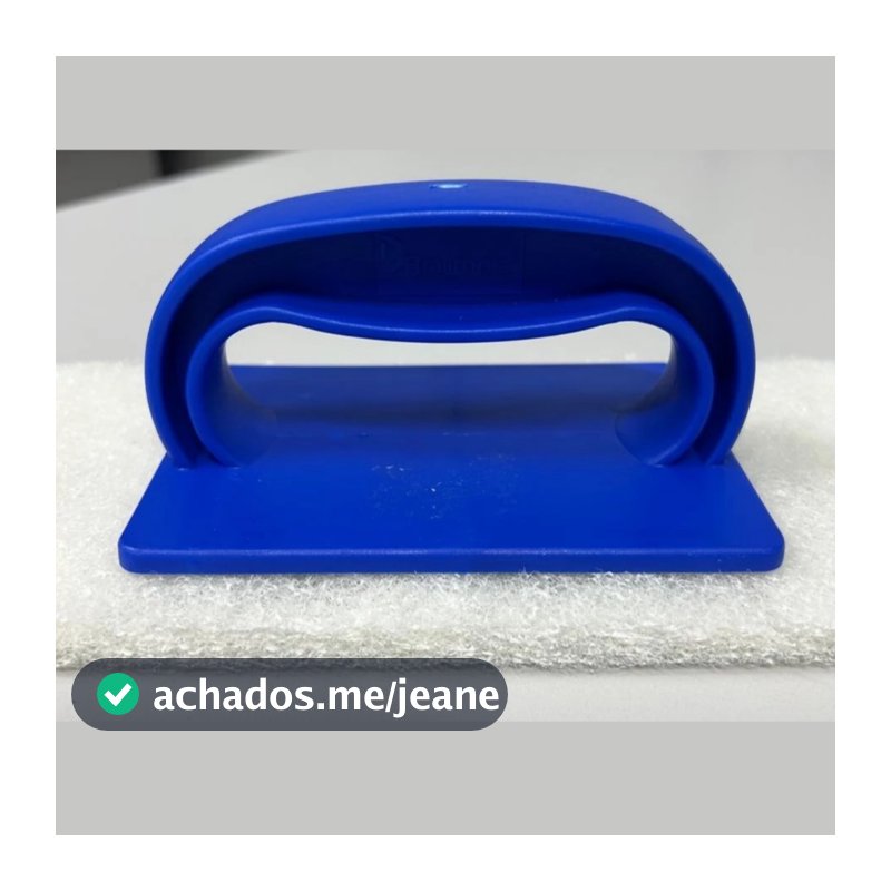 Suporte LT Manual Bralimpia Original + Fibras Brancas Delicadas p/ Limpeza de Box, Azulejos e Superfícies