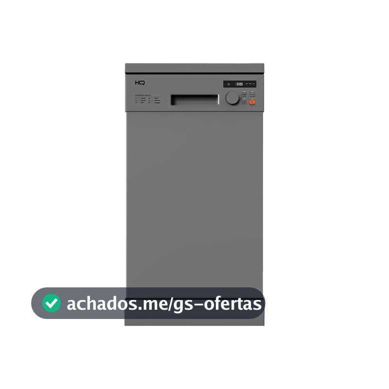 Lava Louças HQ Digital 10 Serviços Cinza HQ-LL10SD