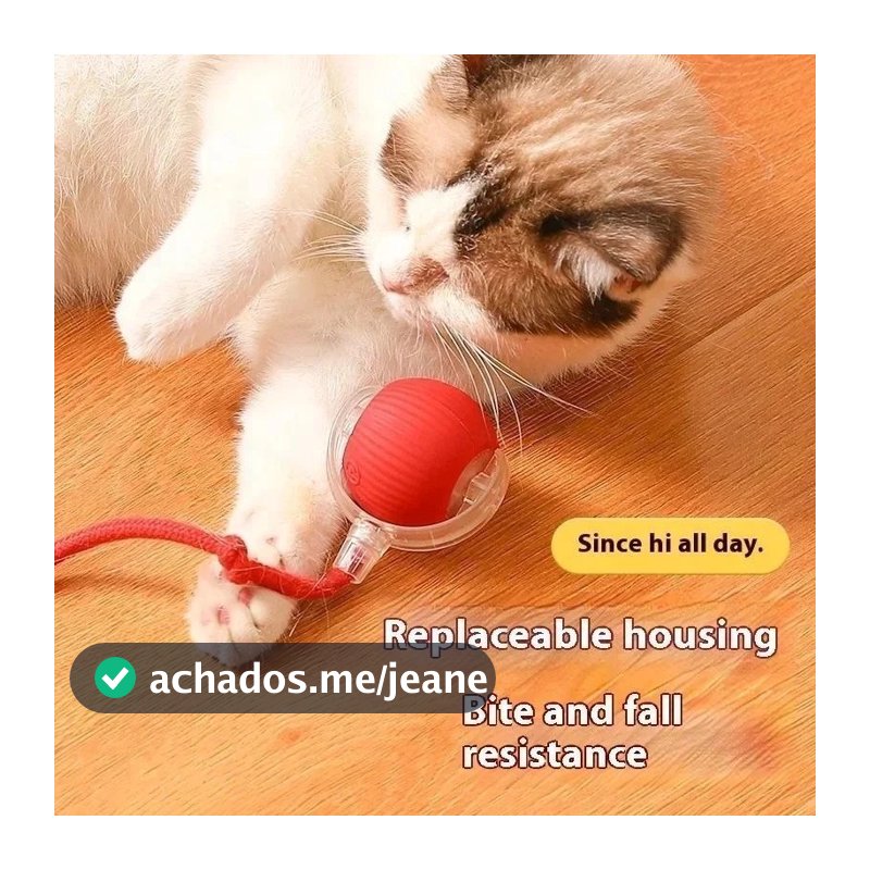 Inteligentes Brinquedos Para Gatos Bola De Rolamento Automática Cauda Falsa Recarregável Elétrico