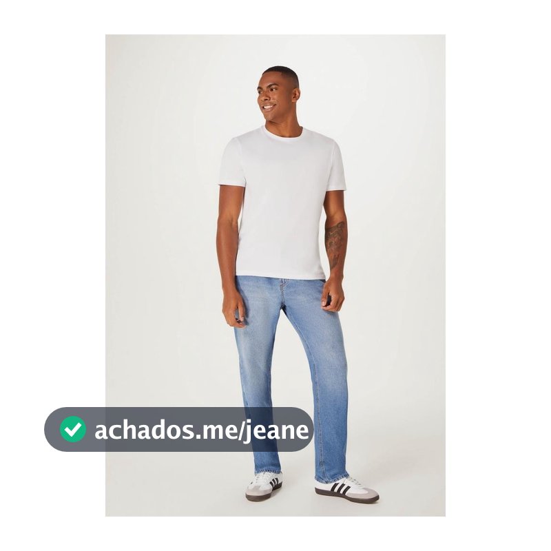 Calça Jeans Básica Masculina Reta Hering