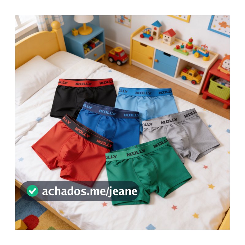 Kit de Cuecas Infantil Dry Fit Microfibra Respirável Conforto e Leveza para o Dia a Dia