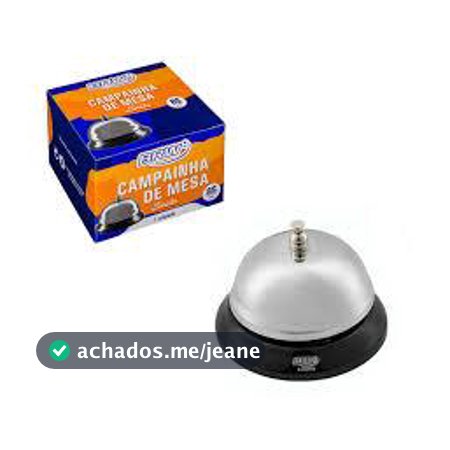 CAMPAINHA DE MESA SINETA 85MM PARA RESTAURANTE/ HOTEIS ENVIO EM 24 HORAS BRW