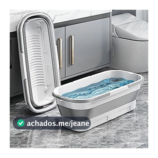 18L Balde Retrátil Dobrável de Silicone Multiuso com 4 Rodinhas Flexíveis