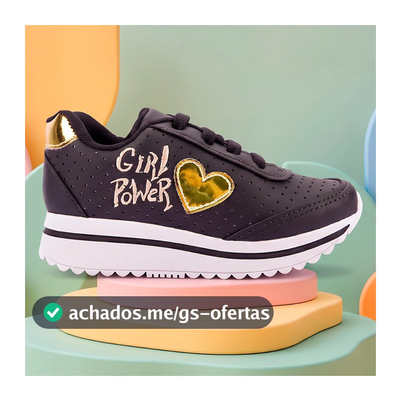 Tênis Infantil Menina Escolar Feminino Volta As Aulas