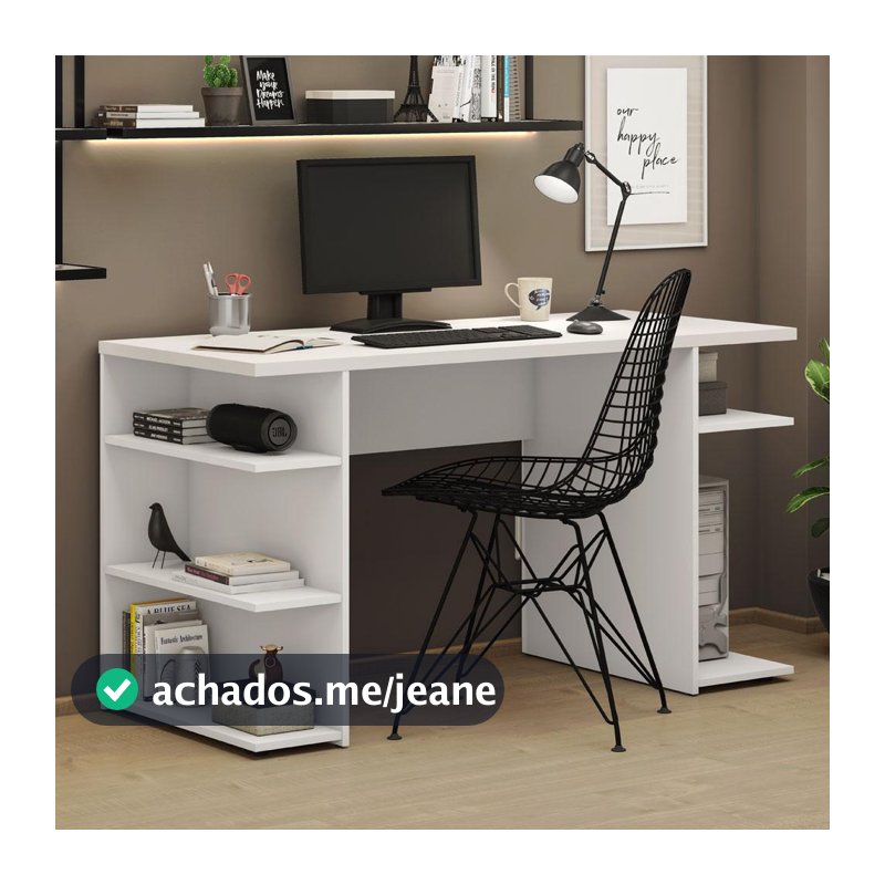Escrivaninha Mesa para Computador Office 9409 Madesa - Branco