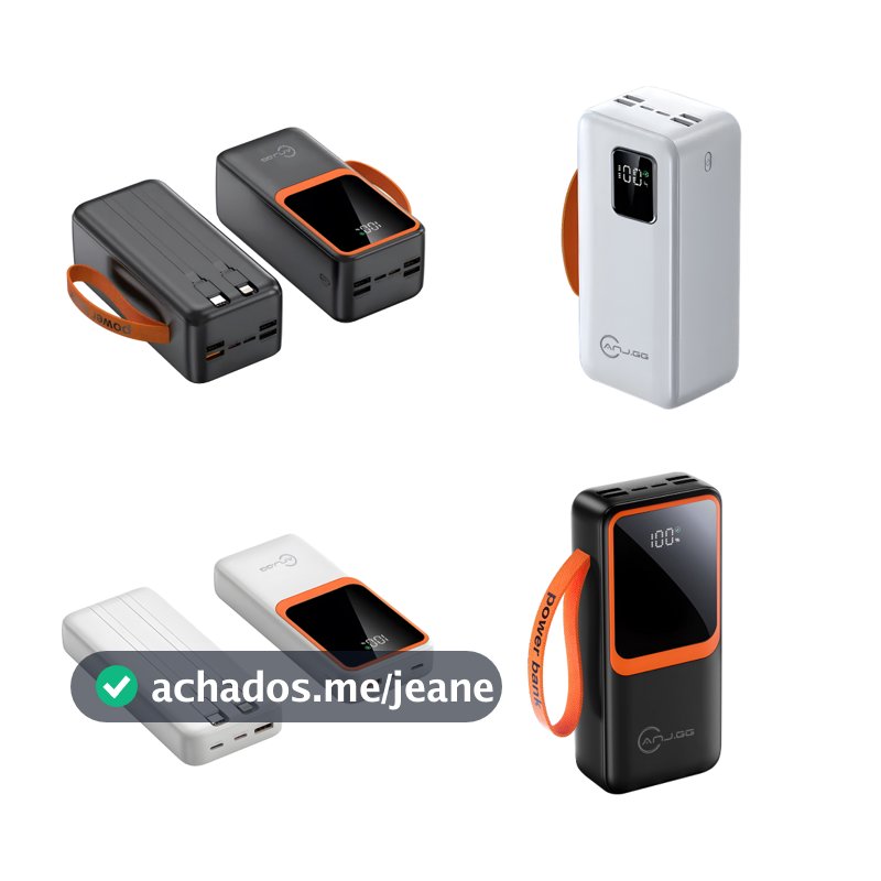 Carregador Portátil Power Bank Grande 50000mah/30000mah/20000mah/ Turbo 22.5W PD Rápido