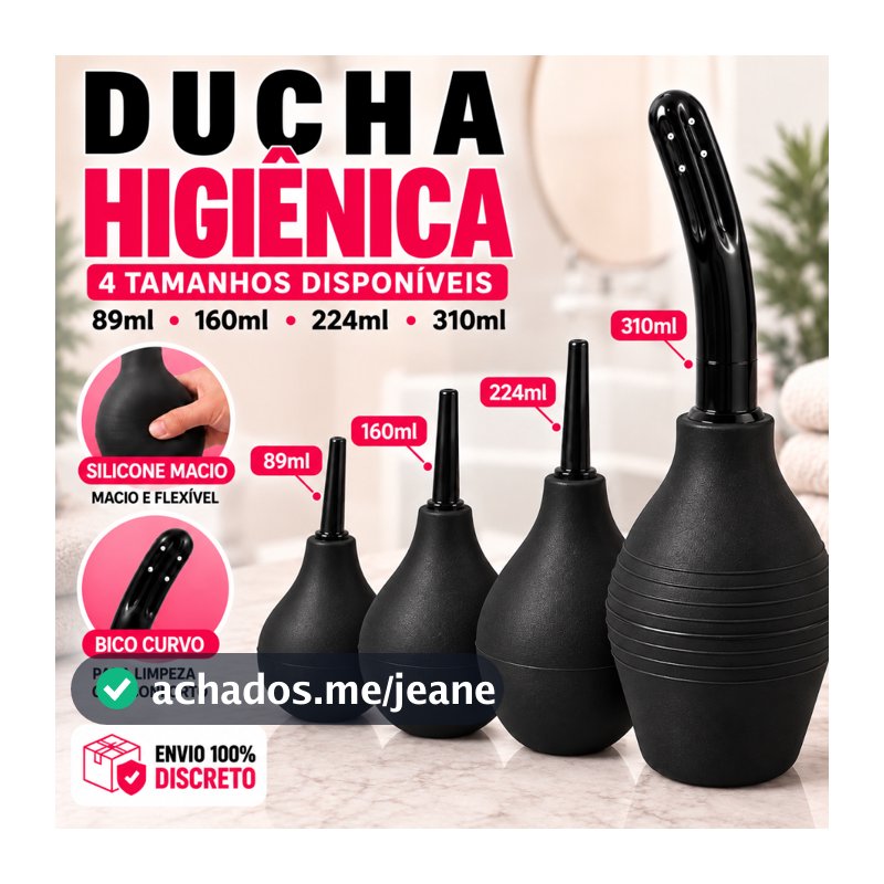 Ducha Higiênica Íntima Chuca Silicone Macio Bico Flexível Reutilizável 89ml 160ml 224ml 310ml