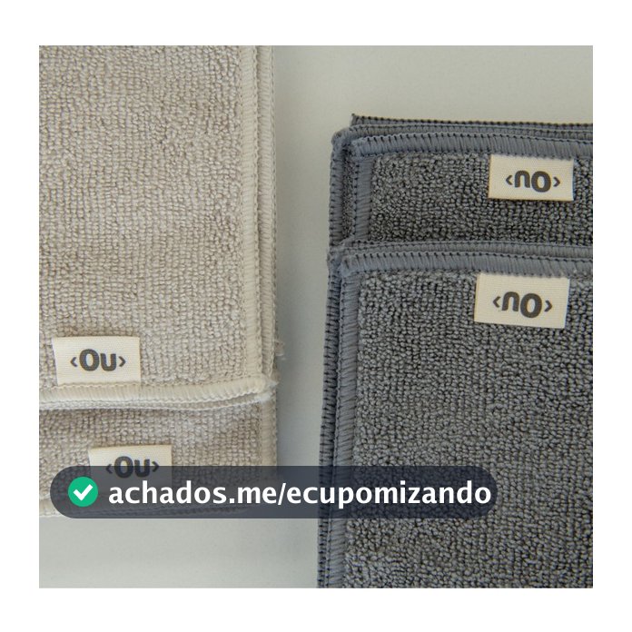 Kit 3 Panos Microfibra Eletrostático Limpeza Geral Multiuso Flow Ou