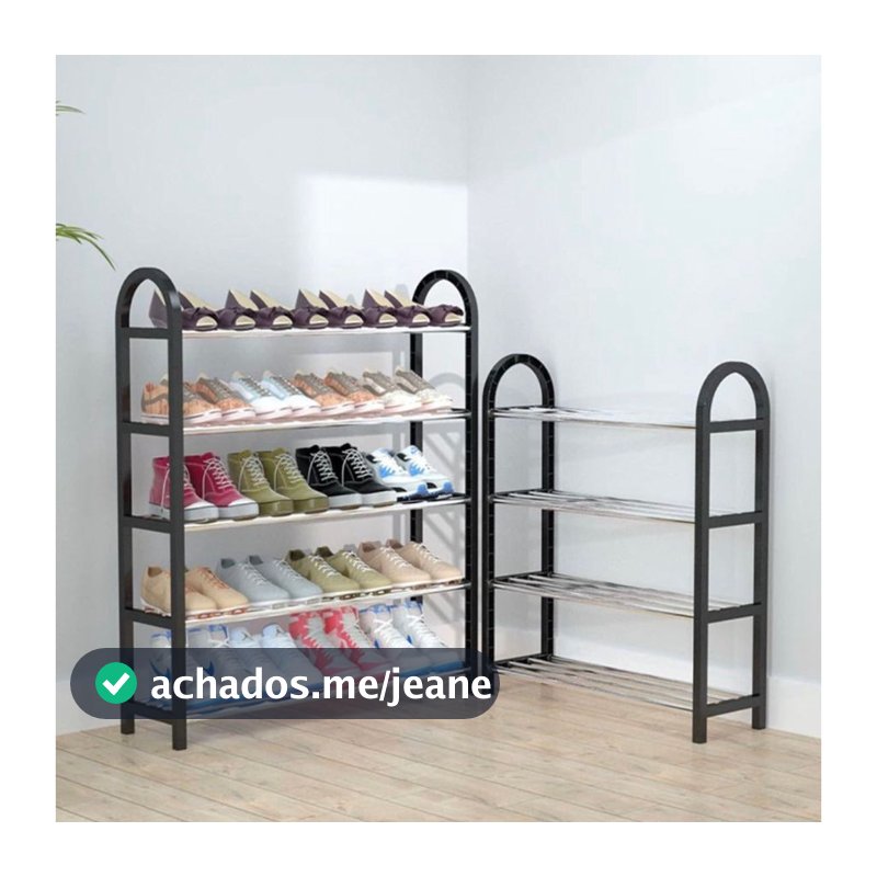 Sapateira 4/5 Andares Desmontável Organizador de Tênis 8 OU10 Pares