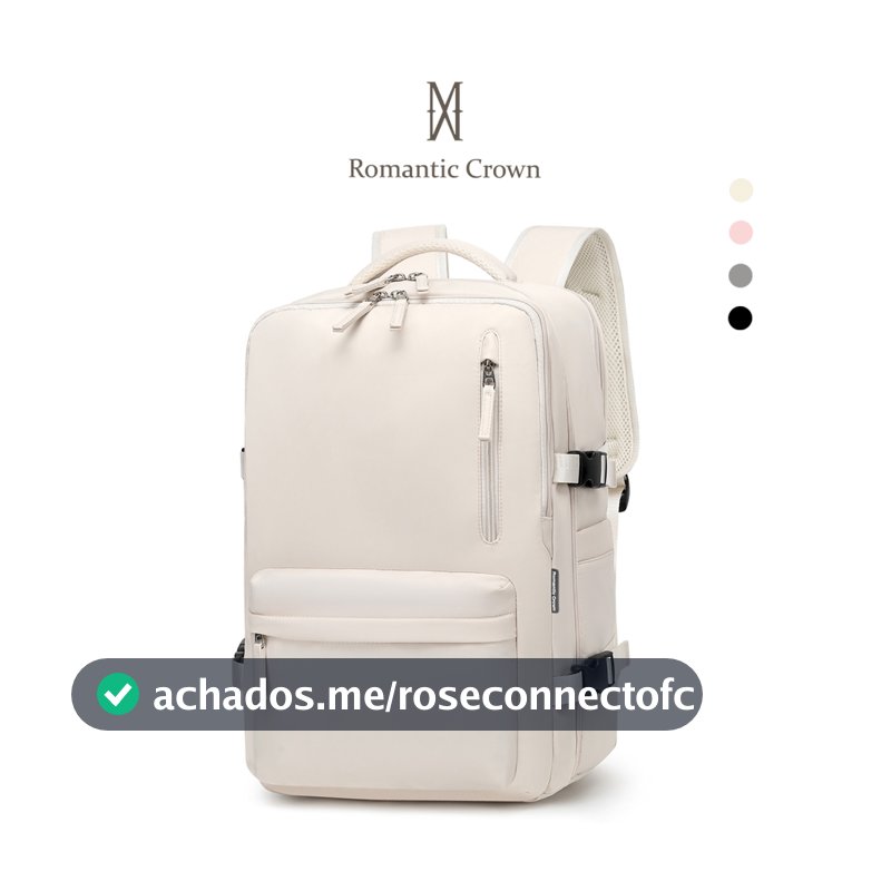 ROMANTIC CROWN Mochila De Viagem Feminina Multifuncional Impermeável Reforçada Expansível para Trilha Esportiva