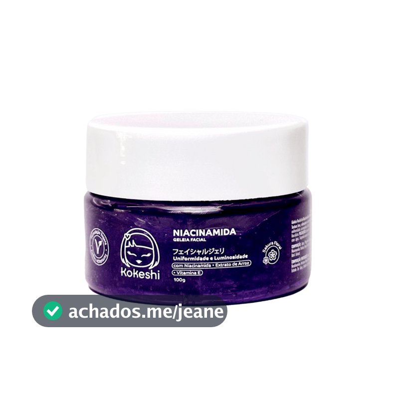 Geleia Hidratante Facial Niacinamida Anti Ruga 100g Kokeshi