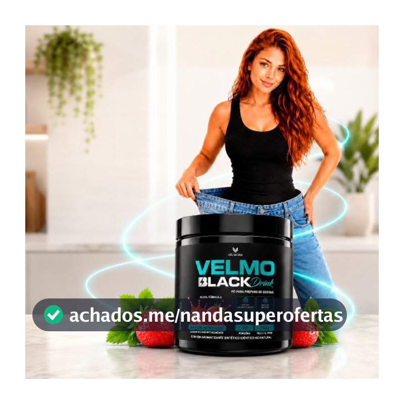 Velmo Drink Chá Natural Sabor Tangerina, Morango 150gr Original da Velmora
