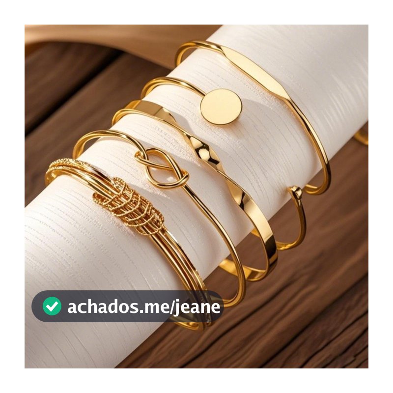 5 Conjuntos Bracelete Confortável Para Uso Diário Design Inovador Leveza E Conforto Que