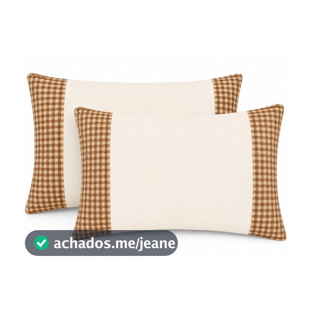 4 Fronhas (2 Pares) de Algodão com Zíper (Sua Escolha)