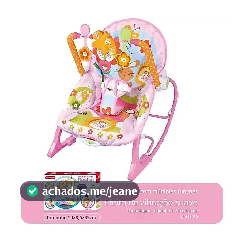 Cadeira de balanço para bebê que ajuda a adormecer com vibração--6825