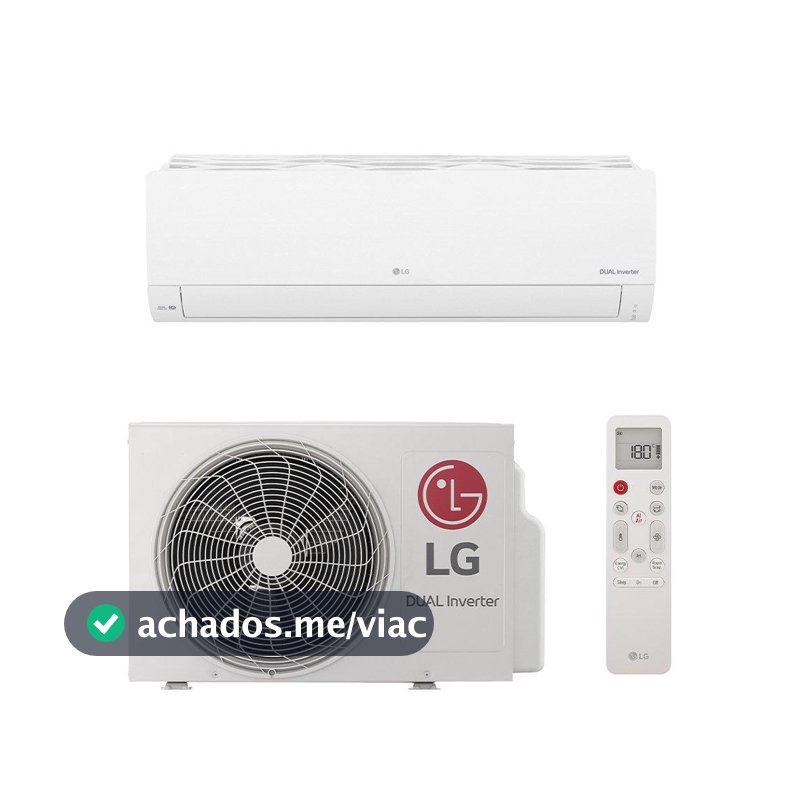 Ar Condicionado Split 12000 BTUs LG S3NQ12JAQAC - Frio, Dual Inverter, Compact