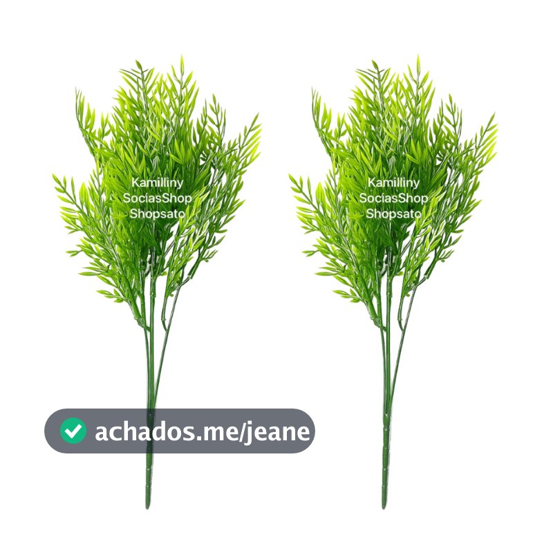 Buque Artificial De Folhagem Bambu Premium Decorativo 2025 35cm