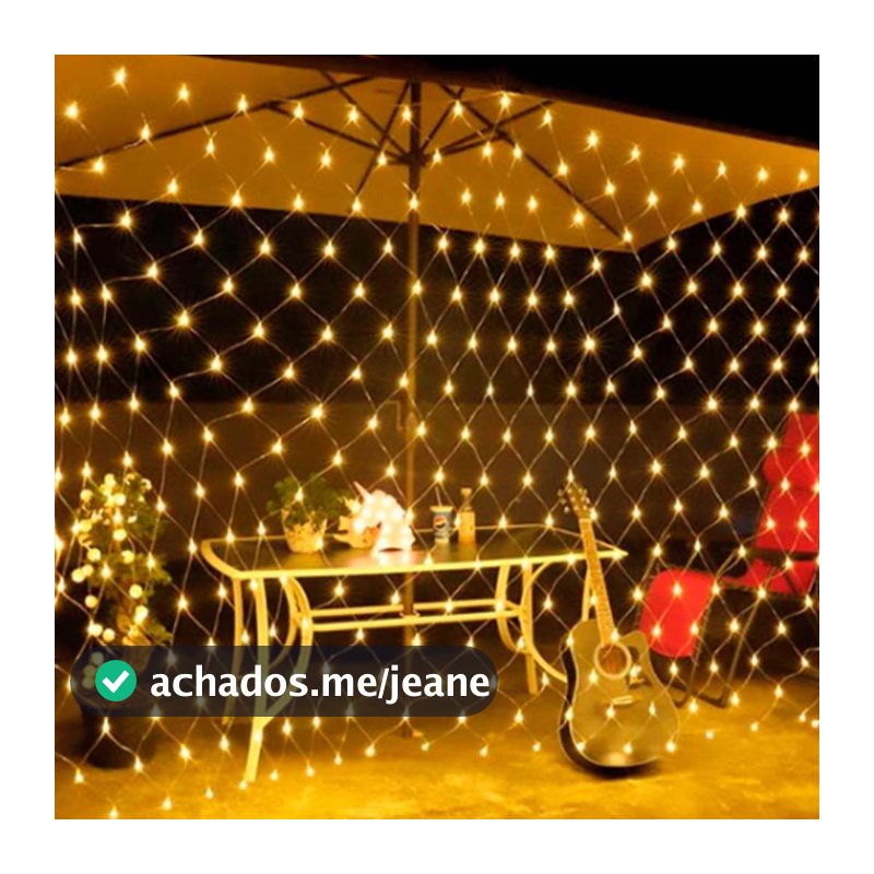 Cascata Rede Com Natal Pisca 320 Leds 8 Funções 110V 220V Branco Frio Branco Quente Colorido
