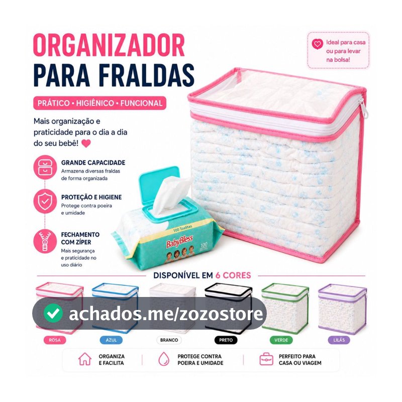 Nécessaire Organizador Bolsa Mala Saída Maternidade Porta Fralda