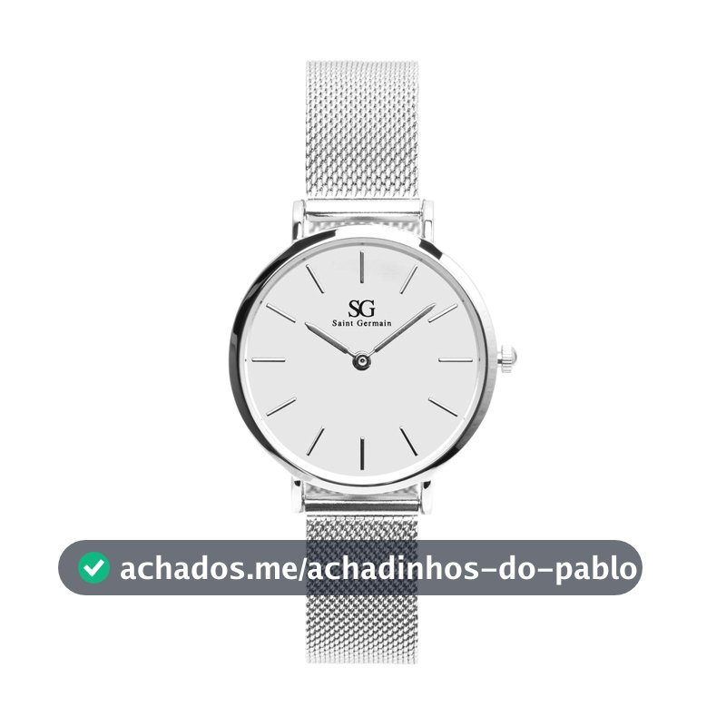 Relógio Feminino Prata Saint Germain Harlem Silver 32mm