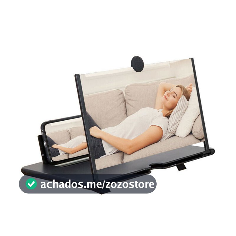 Amplificador / Suporte Notebook De Imagem Da Tela Do Celular Lupa 3D Promoção