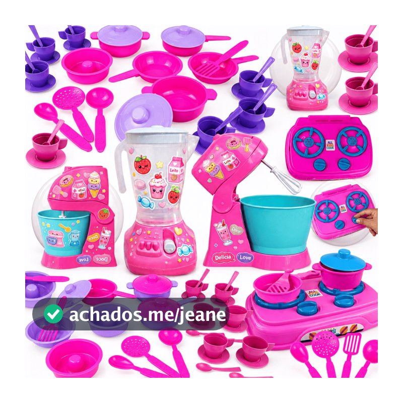 Kit Cozinha Jogo Panela Fogão Liquidificador Super brinquedo de cozinha