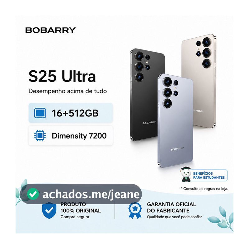 Celular Smartphone S25 Ultra 5G NFC 16+512GB  5000 mAh dual-SIM Android 15 processador Octa-core