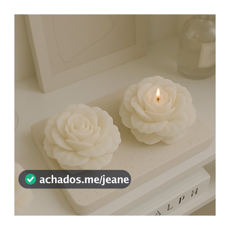 Velas Rosa Kit 10 Flor decoração festa lembrancinha casamento eventos 30g mesa jantar romântico premium padrinhos