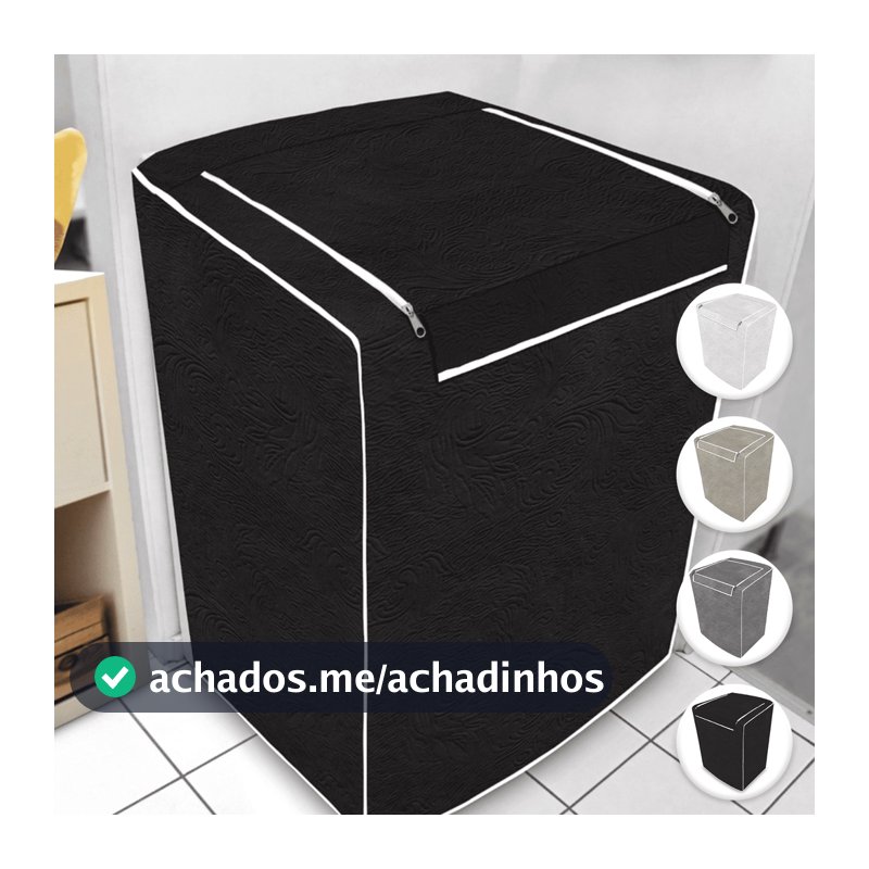 Capa para Máquina de Lavar Impermeável Com Zíper Todos Tamanhos e Marcas Electrolux Brastemp Consul Colormaq
