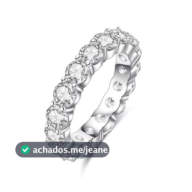 3-5mm De Moissanita Completo Para Casamento 100 % S925 Sterling Silver Jewelry Classic Ring GRA
