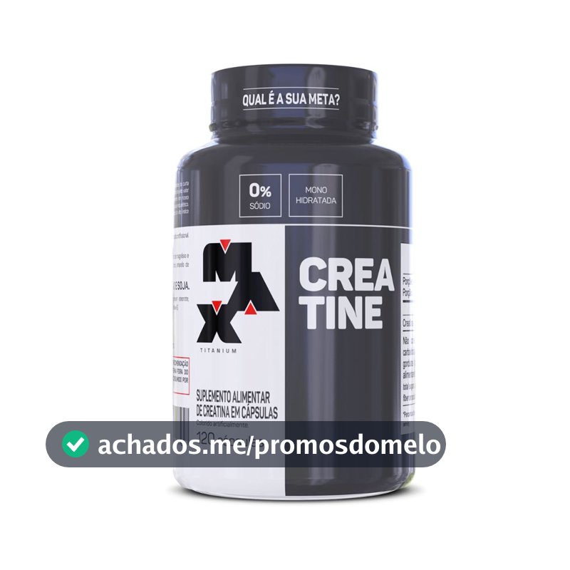 Creatina Pote 120 Cáspsulas Max Titanium