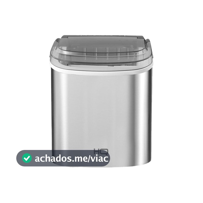 Máquina de Gelo HQ 12kg Turbo Ice Premium Inox HQ-MG12KGDP