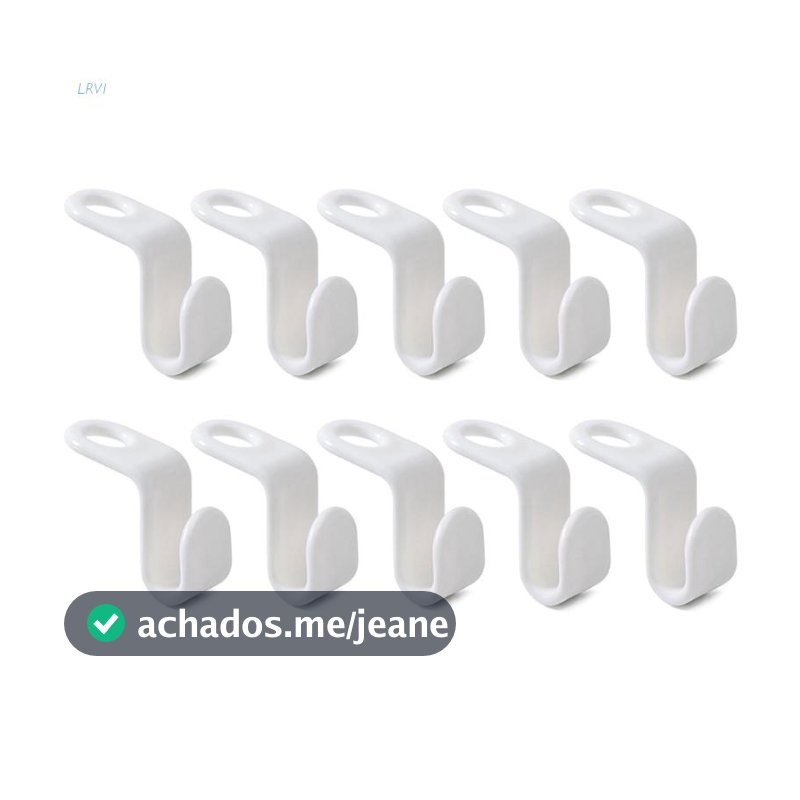 KIt 10 a 40 Ganchos Extensores  de Cabide de Roupas Conector