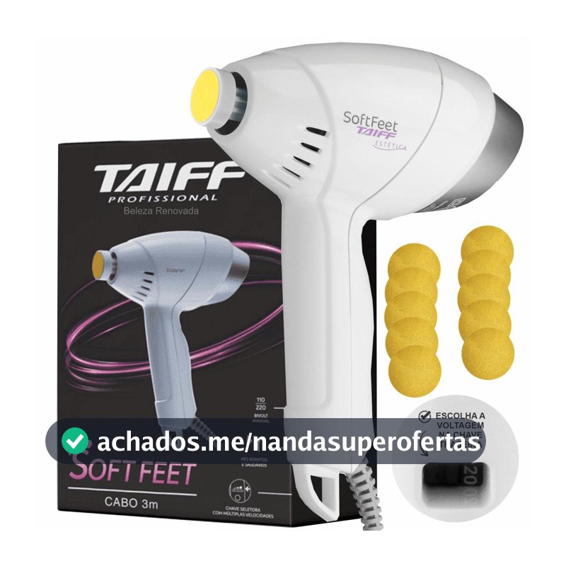 Pedicuro Profissional Eletrico Taiff Soft