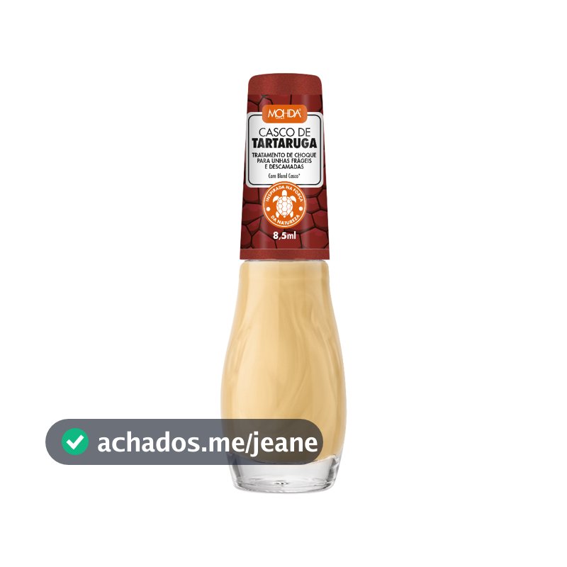 Base Casco de Tartaruga - Fortalecedora Mohda 8,5ml Para Unhas Fracas e Descamadas
