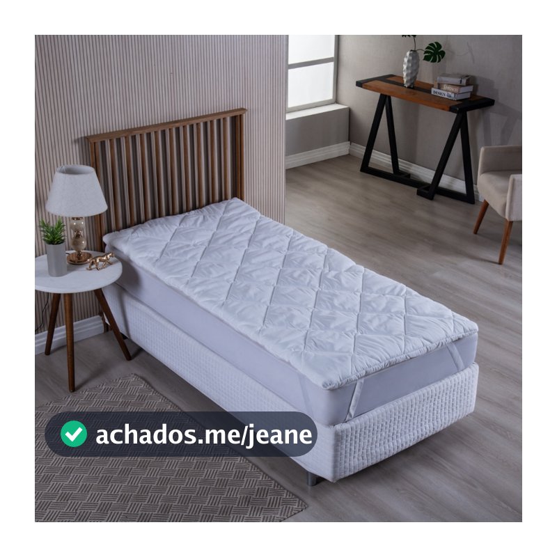 Pillow Top Solteiro Protetor de Colchão 1,88 x 88 Macio
