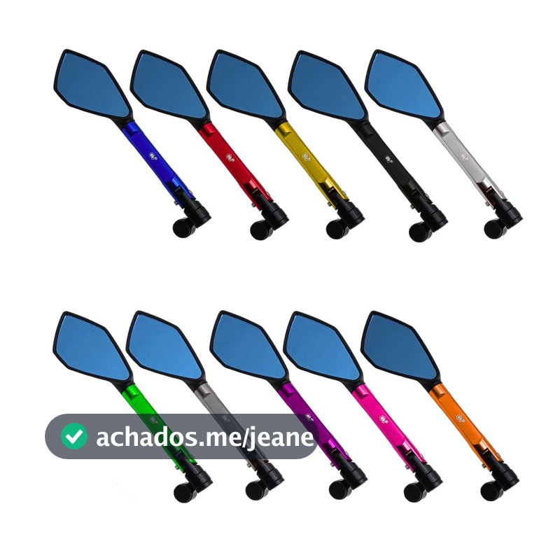 RETROVISOR TOMOK 5 PONTAS MOTO NAKED ESPORTIVO CG TITAN FAN XRE CB300 FAZER YBR