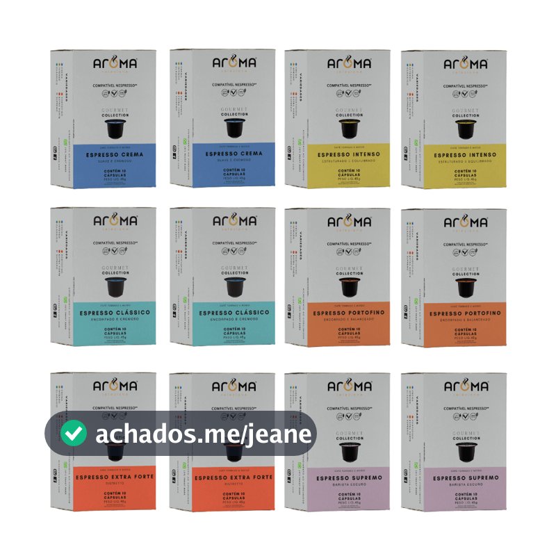 120 Cápsulas Nespresso Café Gourmet Aroma Selezione